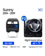 Штатная автомагнитола на Android TEYES X1 для Nissan Sunny 2014-2019 (Версия F2) 2/32gb