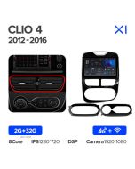 Штатная автомагнитола на Android TEYES X1 для Renault Clio 4 BH98 KH98 2012-2016 2/32gb