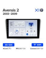 Штатная автомагнитола на Android TEYES X1 для Toyota Avensis T250 2 2003-2009 2/32gb