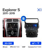 Штатная автомагнитола на Android TEYES X1 для Ford Explorer 5 2011-2019 (Версия B) 2/32gb