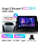Штатная автомагнитола на Android TEYES CC3 2K для Ford Kuga 2, Escape 3 2012-2019 (Версия A) 3/32gb