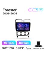 Штатная автомагнитола на Android TEYES CC3 2K для Subaru Forester SG 2002-2008 3/32gb