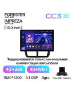 Штатная автомагнитола на Android TEYES CC3 2K для Subaru Forester 3 SH 2007-2013, Impreza GH GE 3/32gb