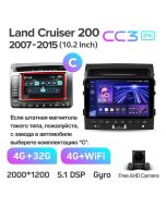 Штатная автомагнитола на Android TEYES CC3 2K для Toyota Land Cruiser 11 200 2007-2015 (Версия C) 3/32gb