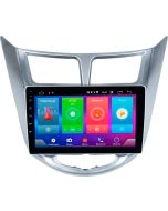 Штатная автомагнитола на Android Anyname для Hyundai Solaris 1 2010-2016 (9 дюймов) [Silver-Black] 2/32GB