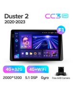 Штатная автомагнитола на Android TEYES CC3 2K для Renault Duster HM 2 II 2020-2023, Arkana 1 I 2019-2023 (Версия F1) 3/32gb