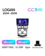 Штатная автомагнитола на Android TEYES CC3 2K для Renault Logan 1 2004-2009 3/32gb
